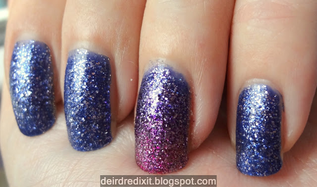 Gradient e accent manicure con smalti Mistery e Glamour di Shaka