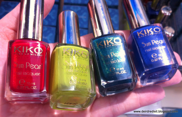 Smalti Sun Pearl, collezione Kiko Fierce Spirit www.deirdredixit.blogspot.it