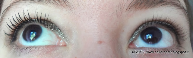 Collistar Mascara Shock Paragoni con e senza mascara shock