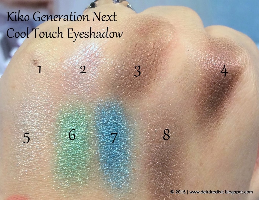 Swatch Kiko Generation Next Cool Touch Eyeshadow