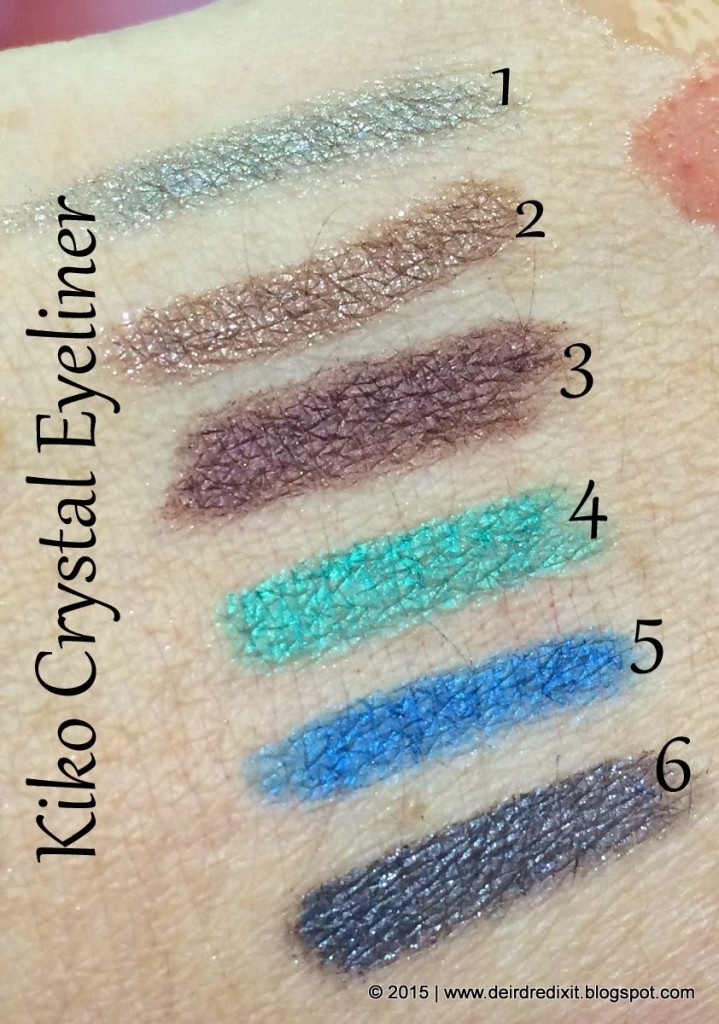 Swatch Kiko Generation Next Crystal Eyeliner