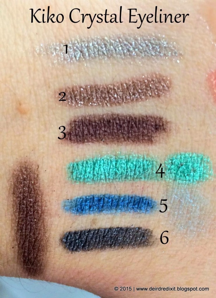 Swatch Kiko Generation Next Crystal Eyeliner