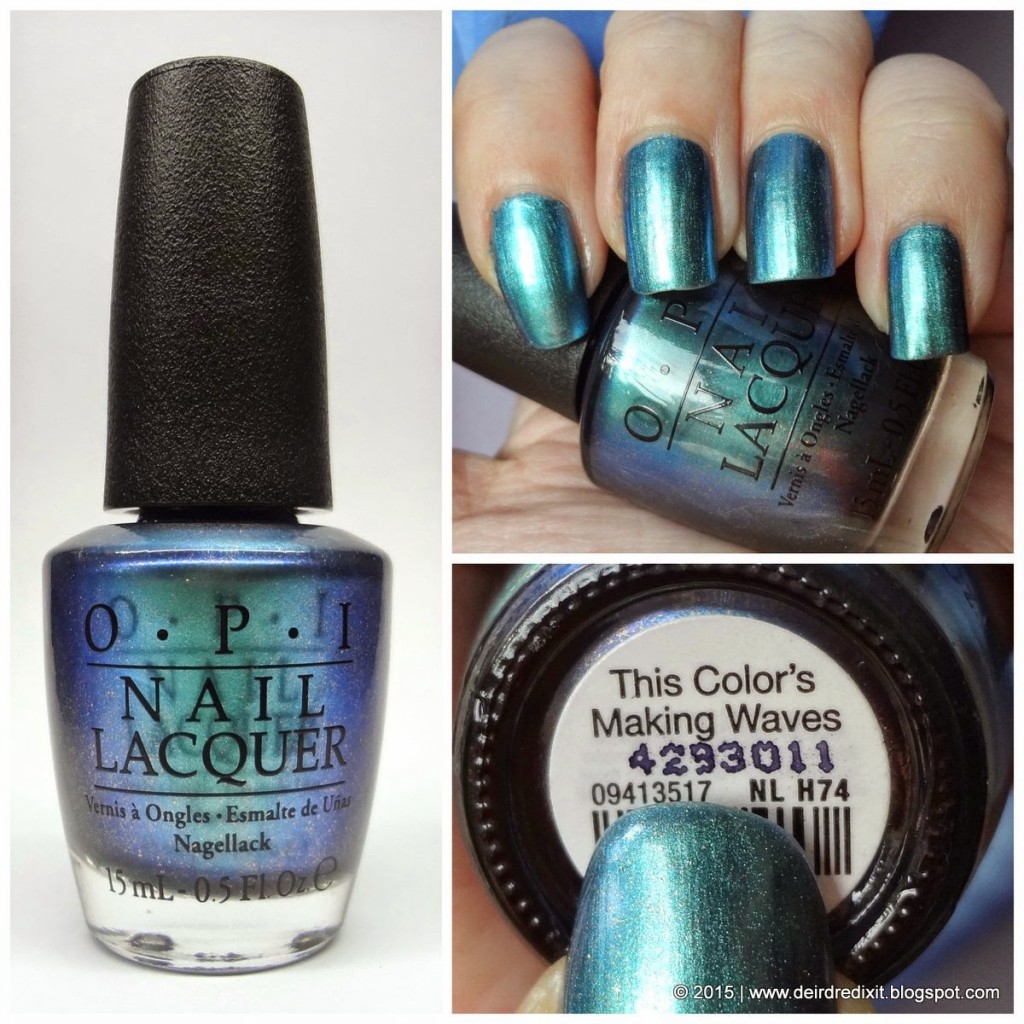 Opi Hawaii Collection swatch This Color’s Making Waves Opi Hawaii Collection swatch This Color’s Making Waves