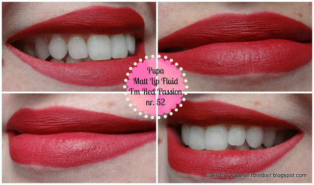 Pupa I'M Matt Lip Fluid nr. 52 Red Passion Pupa I'M Matt Lip Fluid nr. 52 Red Passion