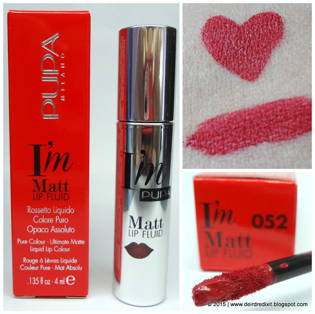 Pupa I'M Matt Lip Fluid nr. 52 Red Passion Pupa I'M Matt Lip Fluid nr. 52 Red Passion