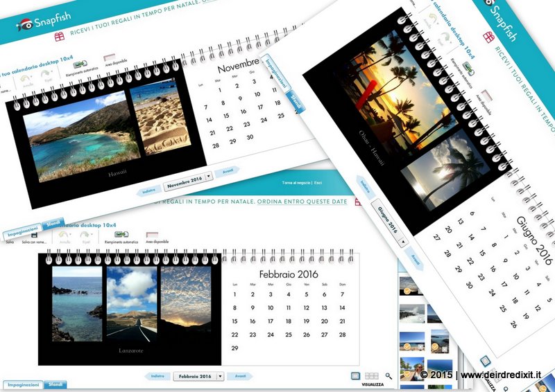 Calendario Fotografico Snapfish