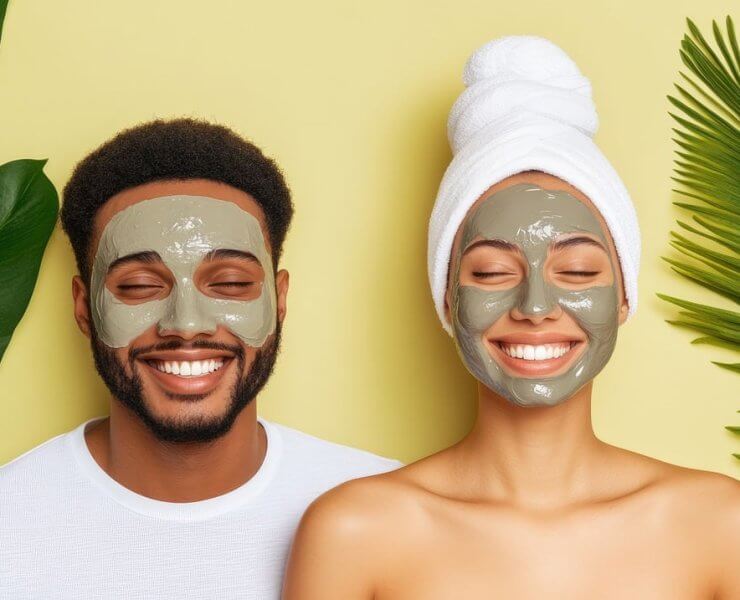 skincare routine qutidiana coppia immagine ai