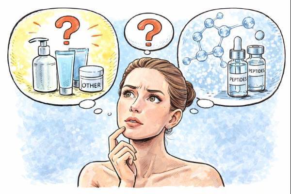 come scegliere un prodotto ai peptidi in skincare AI image